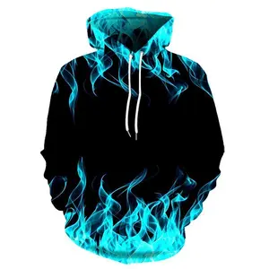 mens  womensCreative Flame Print Hoodie, Cool Hoodies For Men, Men's Casual Graphic Design Pullover Hooded Sweatshirt With Kangaroo Pocket Streetwear For Winter Fall, As Gifts WY1103-135 Fabric Menswear