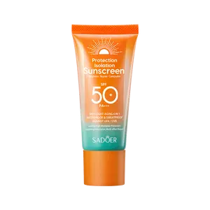 SADOER SPF 50+ PA+++ Sunscreen Lotion | 6-in-1 Anti-Aging, Waterproof & Sweat-Resistant Broad Spectrum UVA/UVB Protection | Lightweight, Non-Greasy Daily Sunscreen for Face & Body