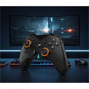 Wireless Bluetooth Gaming Controller for Switch PC Android Steam TV - Ergonomic Dual Vibration Adjustable Joystick Turbo Macro