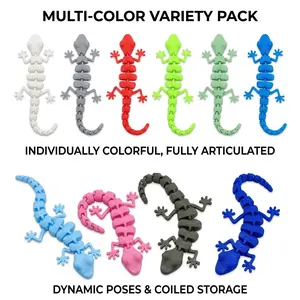 3D DIY Gecko Ornament (240/180 Pieces) – Model Kit
