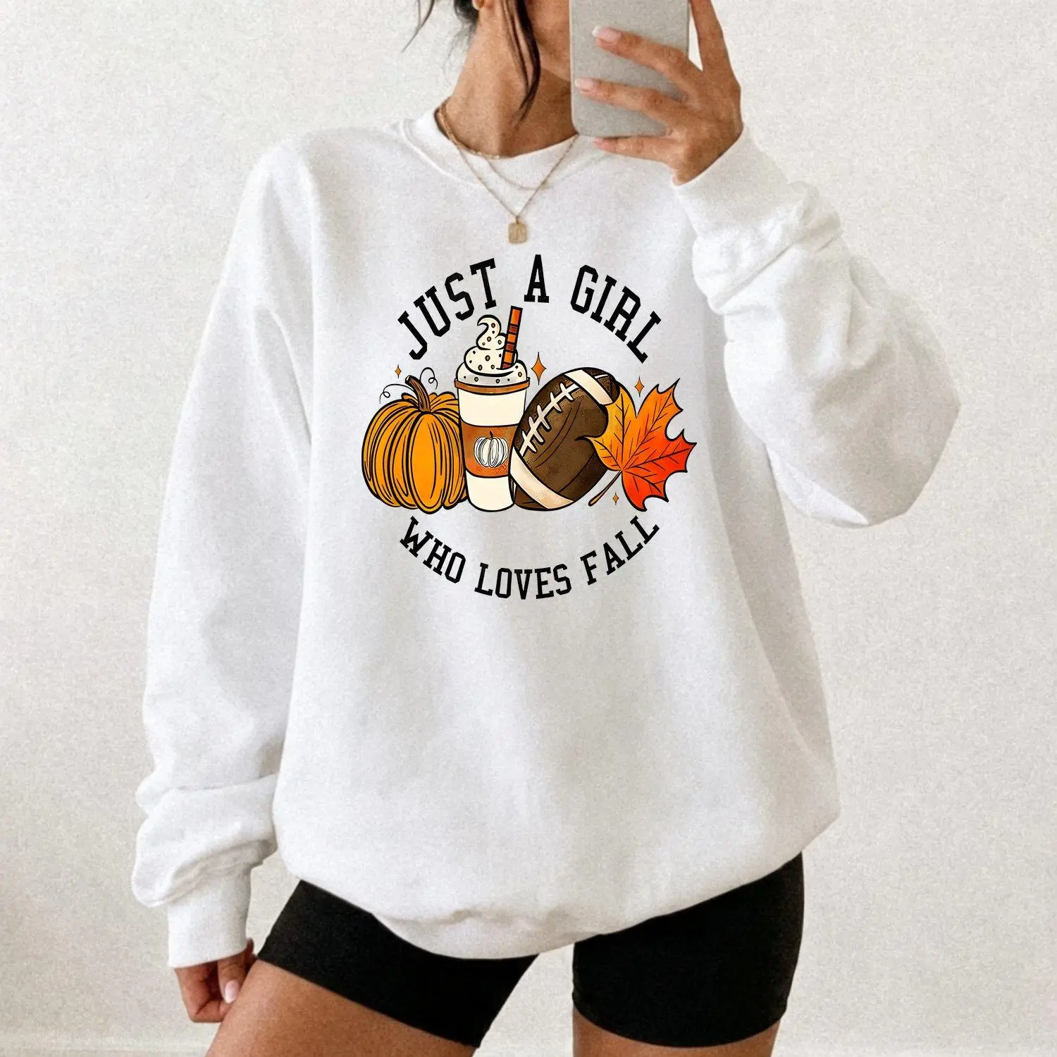 Women's Plus Size Casual Long-Sleeve Sports Sweatshirt with Pumpkin Rugby Letter Print, Halloween Athletic Top