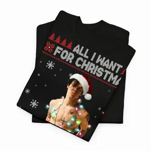 All I want for Christmas, Christmas music lover gift, Christmas shirt, music sweatshirt, T-Shirt & Hoodie for BFF, Trending Music Lover Gift Tops