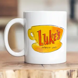 Funny Coffee Mug Novelty Luke's Diner Ceramic Coffee Mug, 11 Oz Tea Cup Ideal Gift for Christmas, Birthday, Party