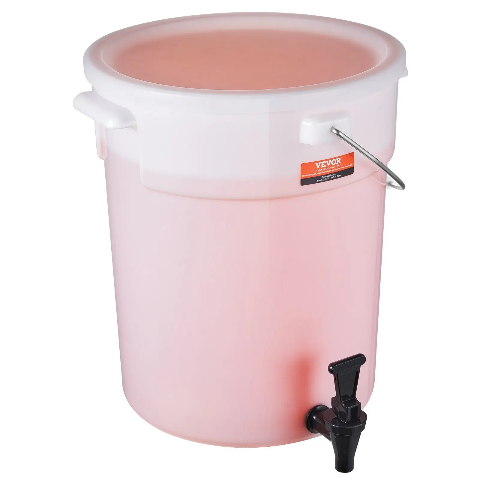 VEVOR Beverage Dispenser, 5 Gallon Drink Dispensers for Parties, Plastic Juice Dispenser with Spigot and Lid, Iced Tea Lemonade Juice Water Dispenser, for Restaurants, Hotels, Parties
