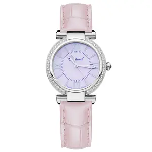 Chopard Imperiale 28mm Ref. 388541-3006 - Stainless Steel with Custom Diamond Bezel, Pink Dial Quartz Women's Watch WHT030896