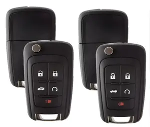 Set OF 2 Flip Remote Key Compatible With Buick 2010-2017 5 Buttons