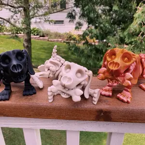 Skeleton Dachshunds Fidget Toys and Decor - Assorted Designs for Summer, Halloween, Christmas, Easter, Vibrant Options for Children and Adults