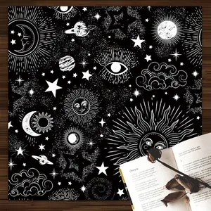 2022 horoscope witchcraft curse tarot card tablecloth altar cloth pagan mystic astrology oracle  mat room home decor 85x85