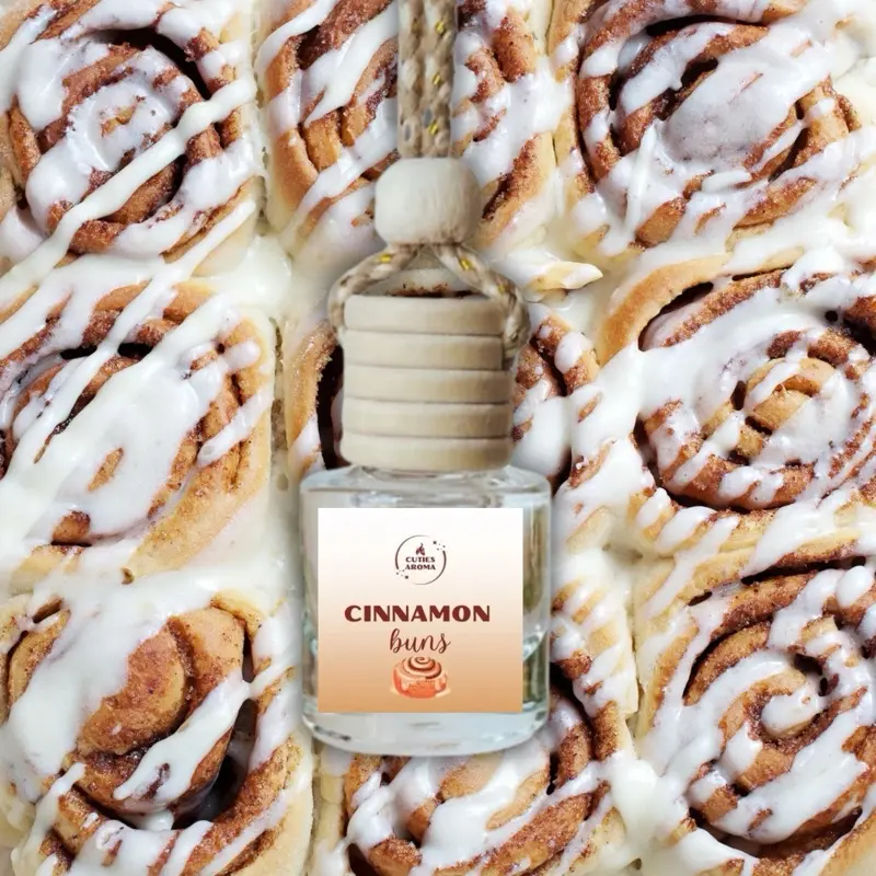 Cinnamon Buns Hanging Car Diffuser - Car Air Freshener Cinnamon Buns Hanging Car Diffuser - Car Air Freshener