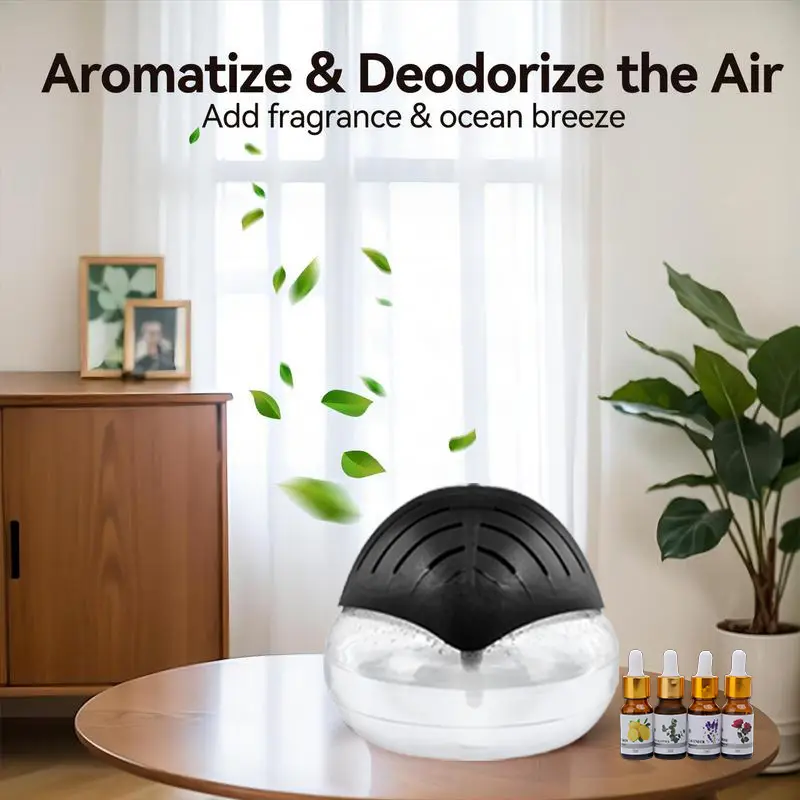 Breathe Easy Magic Cube~Air Washer，For Home and Office,Enjoy fresh, healthy air.For Pets& Smokers. Includes 4 Essential Oil Bottles. Simple Humidifier
