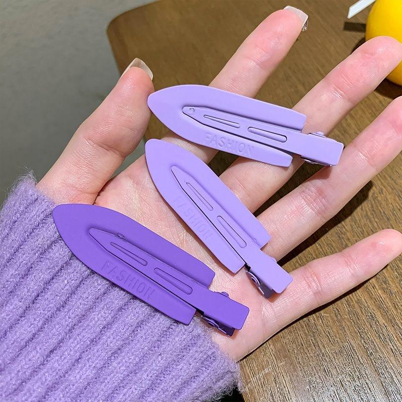 LRV Hair Candy Color Metal Seamless Hairpin Convenient No Bend Crease Make up Hair Clips for Women(3PCS SET)