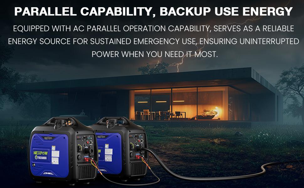 3500W Portable Inverter Generator, Dual Fuel Super Quiet Generator, Eco-Mode Feature, Parallel Capability, EPA Compliant, Lightweight for Backup Home & Camping 4 stars out of 387 reviews (4.0)| 387 ratings