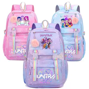 [New Kpop  】 1pc Backpack solid colorFather's Daywomen's backpack star print zipper closureTrendy backpack fashionable and versatilecasual trend suitable for students going toschool, campus, going out to work, travelingwomen's backpack