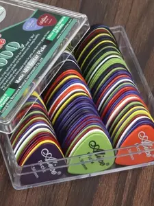 20pcs/50pcs 100D Guitar Pick Set, High-quality ABS Material Pick, Durable, Diverse Colors, Suitable For Acoustic Guitar, Electric Guitar And Bass, A Fashionable Gift For Guitar Lovers