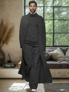 COOFANDY Men's Sets Leisure Casual Soft Simple 3-Piece Set Minimalism Outfits Gift Ideas Long Sleeves Fabric