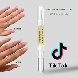 Organic Nail Growth Oil for Growth, Strengthening, Brightening and Moisturizing - Vegan & Cruelty-Free Organic Nail Care Blen