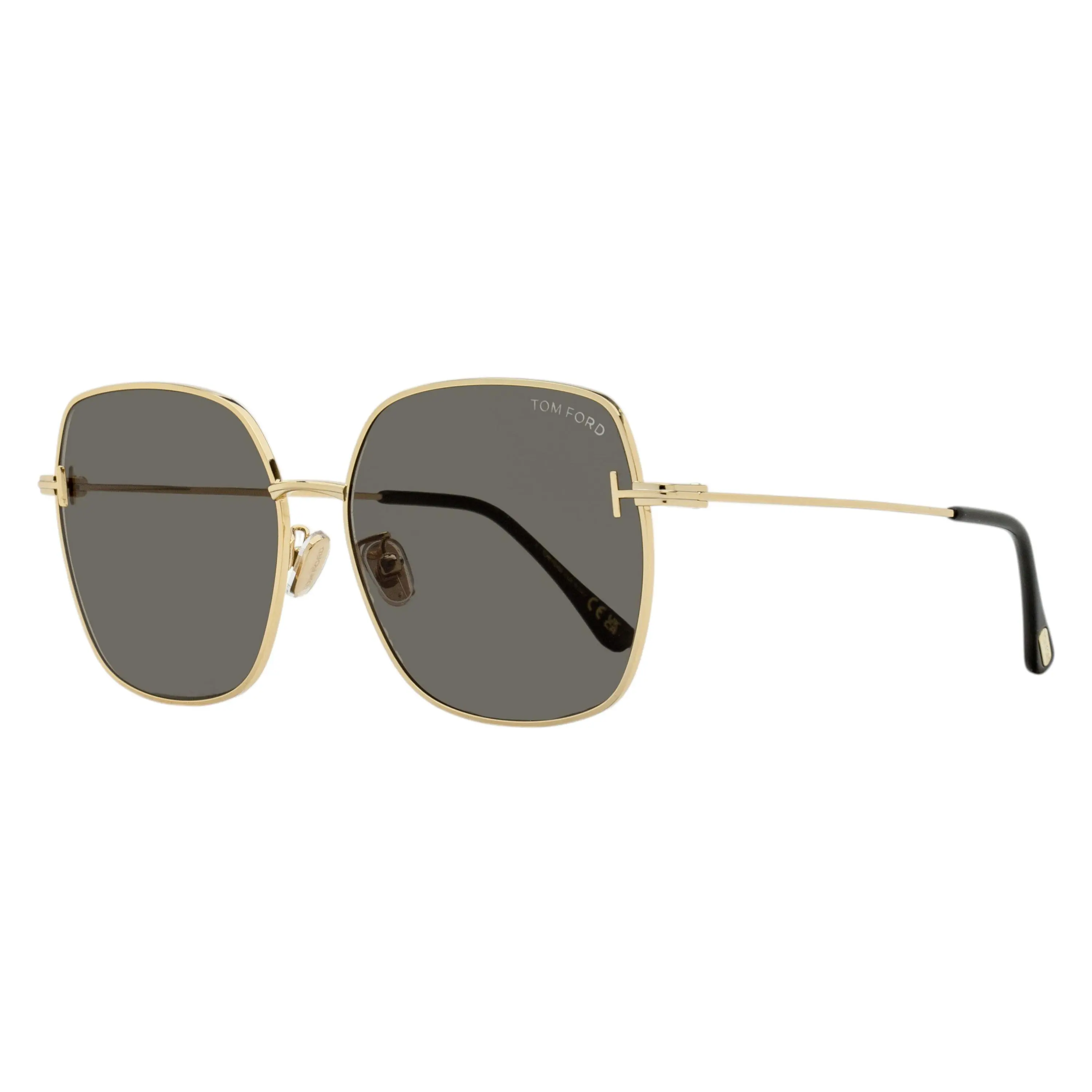 Tom Ford Square Alt Fit Sunglasses TF1250-K 28A Gold 59mm  display picture 1