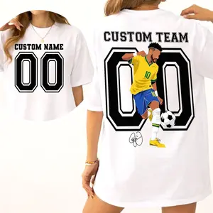 Custom Name and Number Shirt, Custom Football Number T-Shirt, College Team Number Tee, Football Family Custom Name 4