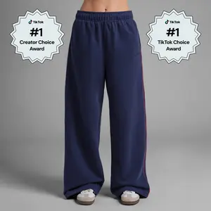 Comfrt | Laid Back Halo Lightweight Wide Leg Sweatpant | Oversized Fit Wideleg Sweatpants Adjustable Baggy Bottoms
