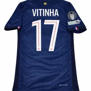 25/26 #17 Vitinha Player Version Jersey - Slim Fit, Hand Wash, Perfect for Fans, 25/26 Season Collection, Player's Number and Name