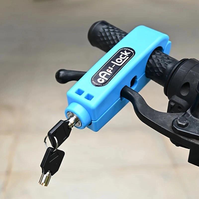 Bike Anti-Theft Lock Electric Bicycle Brake Handlebar Grip Lock Portable Prevent Theft Bike Motorcycle Locks Cycling Accessories