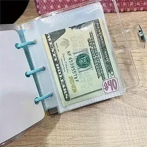 Save Money Challenge Binder, Savings Envelope Included, Mini Budget Organizer with Cash Accessories, Collection Storage, Savings Challenge Planner