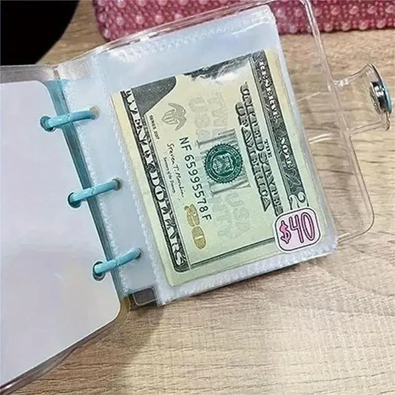 Save Money Challenge Binder, Savings Envelope Included, Mini Budget Organizer with Cash Accessories, Collection Storage, Savings Tracker Organizer, Monthly Budget Planner, Savings Challenge Planner