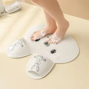 Silicone Foot Scrubber Exfoliating Shower Mat Massage Foot Pad Non-Slip Bathroom Mat Foot Scrubbing Tool