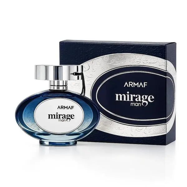 Armaf Mirage EDP Spray - 100ml Men's Gourmand Perfume, Unisex Coconut Tropical Scent with Pineapple, Tahiti Colada, Gulf Orchid, Liquor Notes, Daytime Wear Single Item