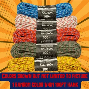 1/4" UTILITY ROPE - MYSTERY COLOR (100FT HANK)