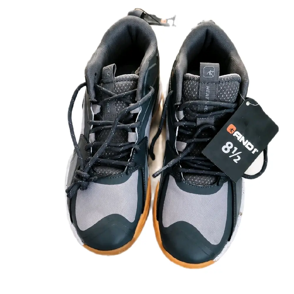 AND1 Men's Athletic Basketball Shoes Size 8.5 Gray Black Training Sneakers New With Tags