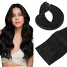 Hotbanana Remy Human Hair Clip-In Extensions, 16-24in 120g Invisible Lightweight Glueless Pieces, Washable Easy-Care Clips, Natural Straight for Fuller Summer Looks, #17/22/60 Ash to Golden Platinum, #18a/613a Dark Blonde Highlighted Bleach, Clip In Hair