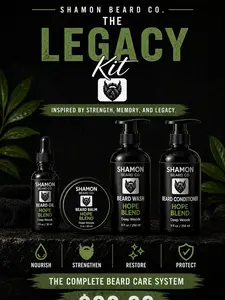 Shamon Beard Co. The Legacy Kit - Hope Blend - Forest Blend Complete Beard Care