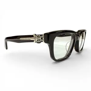 Chrome Hearts Vagillionaire II Glasses Brown Silver