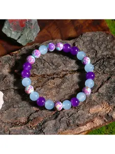 1PC Peaceful Mind Bracelet, Natural Stone Bracelet, Fashionable Bracelet, Helps Relieve and Soothe Depression and Irritation, Suitable for Daily Wearing, Designed for Teenagers