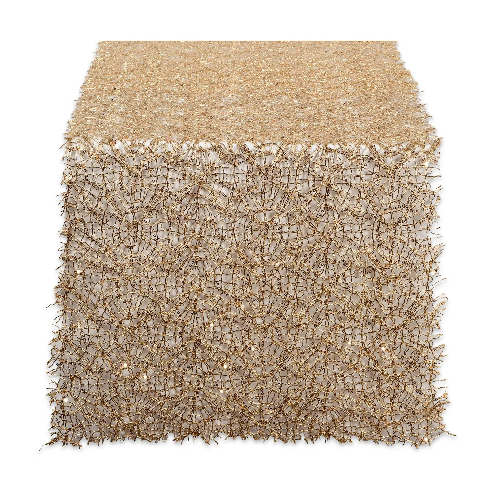 Design Imports Sequin Mesh Table Runner Roll 16In X 10 Ft