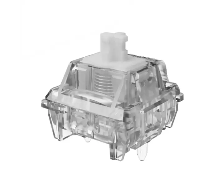 GATERON Magnetic Jade Air HE Pre-lubed Customizable Linear Hall Effect Switch Set, 36gf Initial/50gf Bottom-out Force, 3.5mm Travel, 20mm Spring, Free Pre-travel Setting, 150M+ Cycles, 60° 4-Position Adjustable for Transparent Keys Keyboards, Customizable