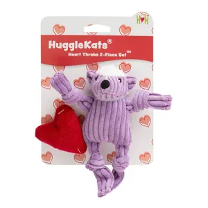 HuggleKats® Heart Throbs with Catnip Plush Cat Toys (2 piece)