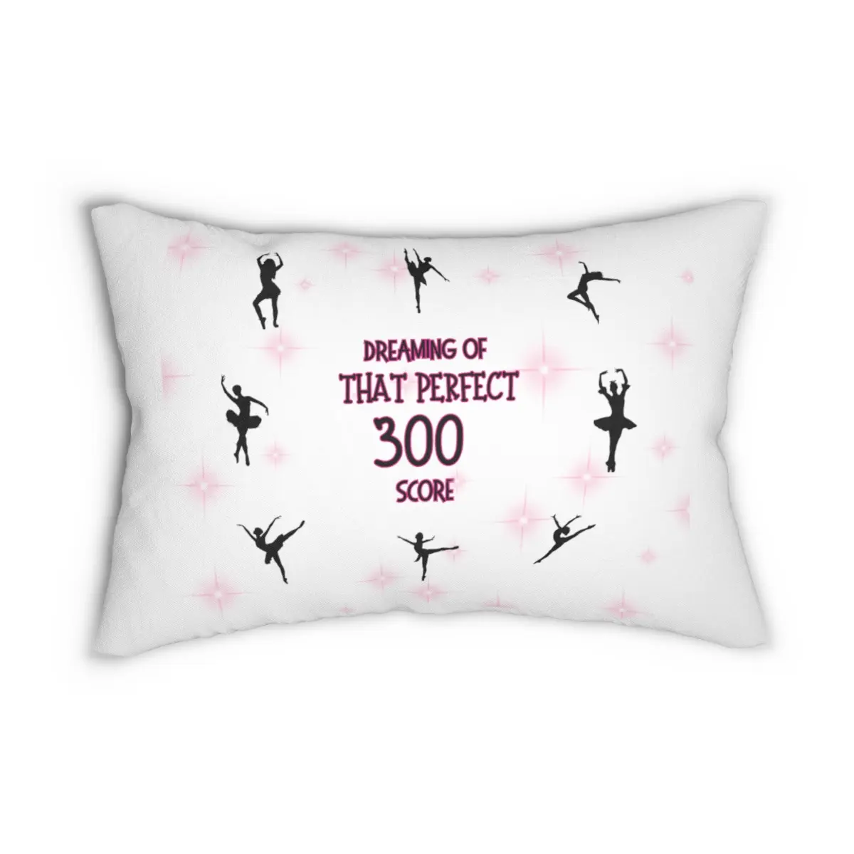 Dance Dreams, Dreams, Dance, Perfect Score, #dancelife, Spun Polyester Lumbar Pillow