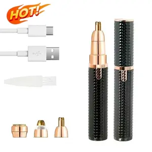 3-in-1 Multi-functional Mini Full-body Shaver Electric Eyebrow Trimmer Painless Portable Women’s Hair Removal Beauty Tool Safe and Gentle for All Body Parts with USB Rechargeable Design