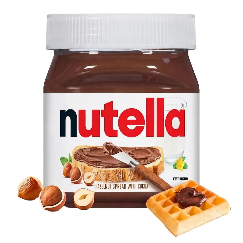 Nutella Creamy Chocolate Hazelnut Spread with Cocoa, Sweet topping for breakfast and desserts, 13 oz