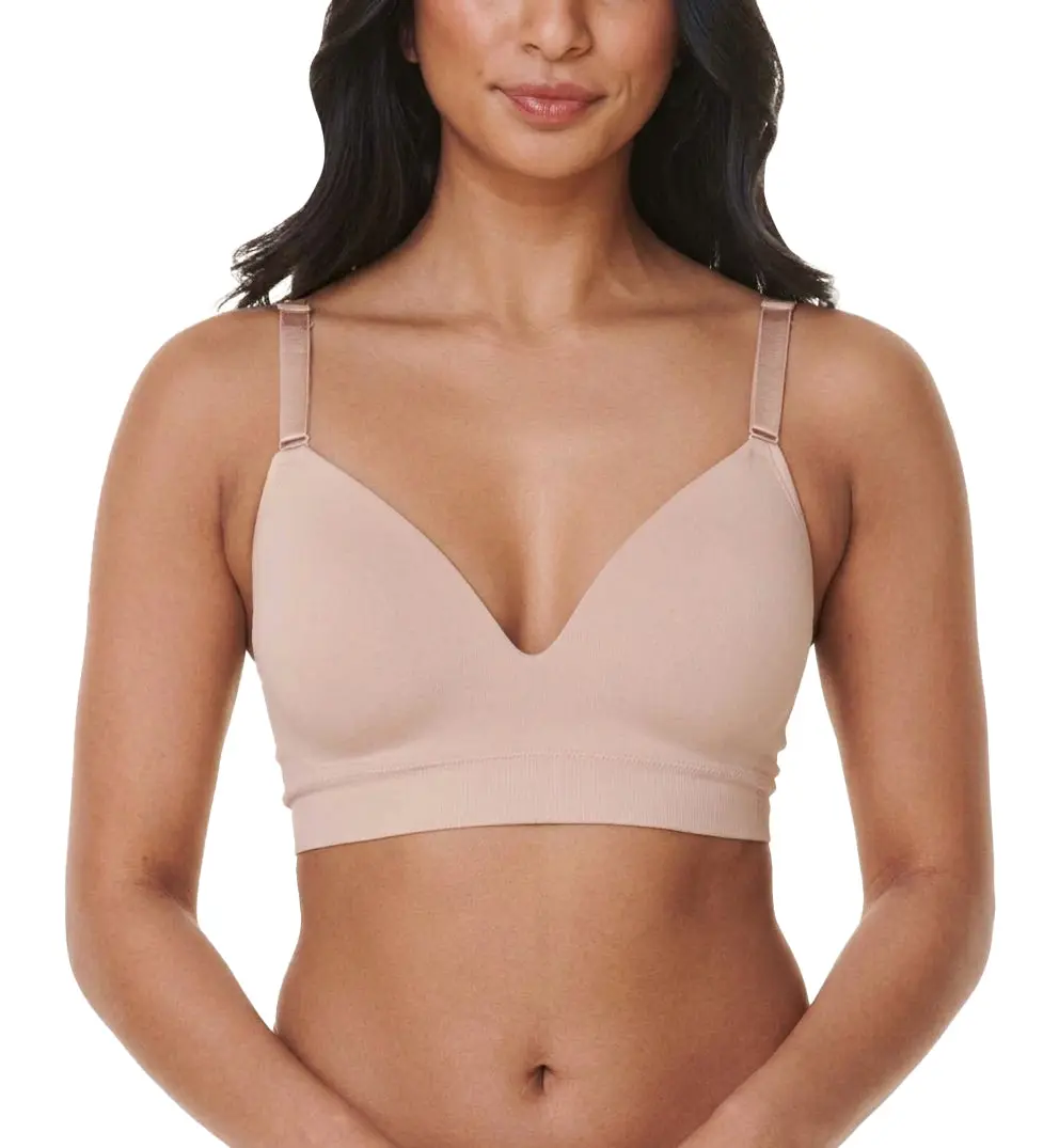 Bravado Everyday Plunge Wireless Full Cup T-Shirt Bra (11060FC) - Cameo