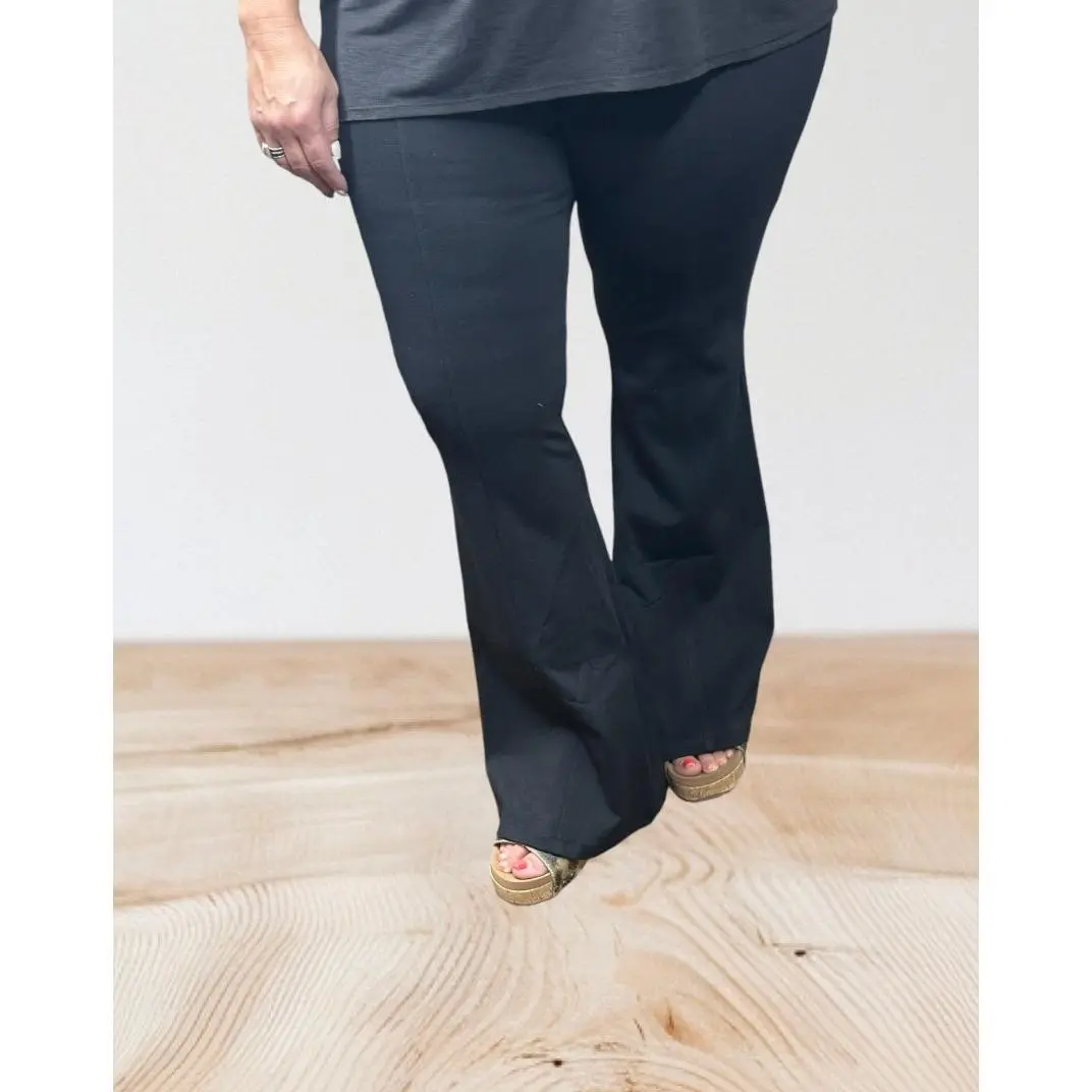 Magic Kick Flare Pants-Black