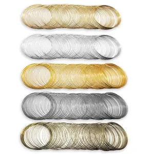 500 Loops Steel Memory Wire for Jewelry Making, Cuff Bangle Bracelet DIY Craft
