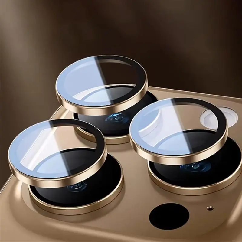 Tempered Glass Camera Lens Protector, Ring Phone Camera Protector, Mobile Phone Accessories, Smartphone Camera Accessories, Cell Phone Accessories Compatible with iPhone 16 Pro Max