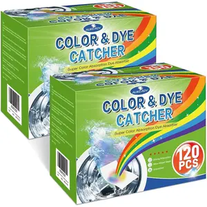 Dye Catchers Laundry 240ct, Super Absorption Color Trapping Sheets Allow Mixed Wash, Dye Guard Grabber Sheets for Home or School, Maintain Original Color of Clothing, Fragrance Free
