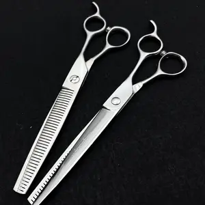 wingsbro Straight Thinning Scissors for Dogs Stainless Steel Hair Trimming Tools Universal Design for Professional & Home Grooming