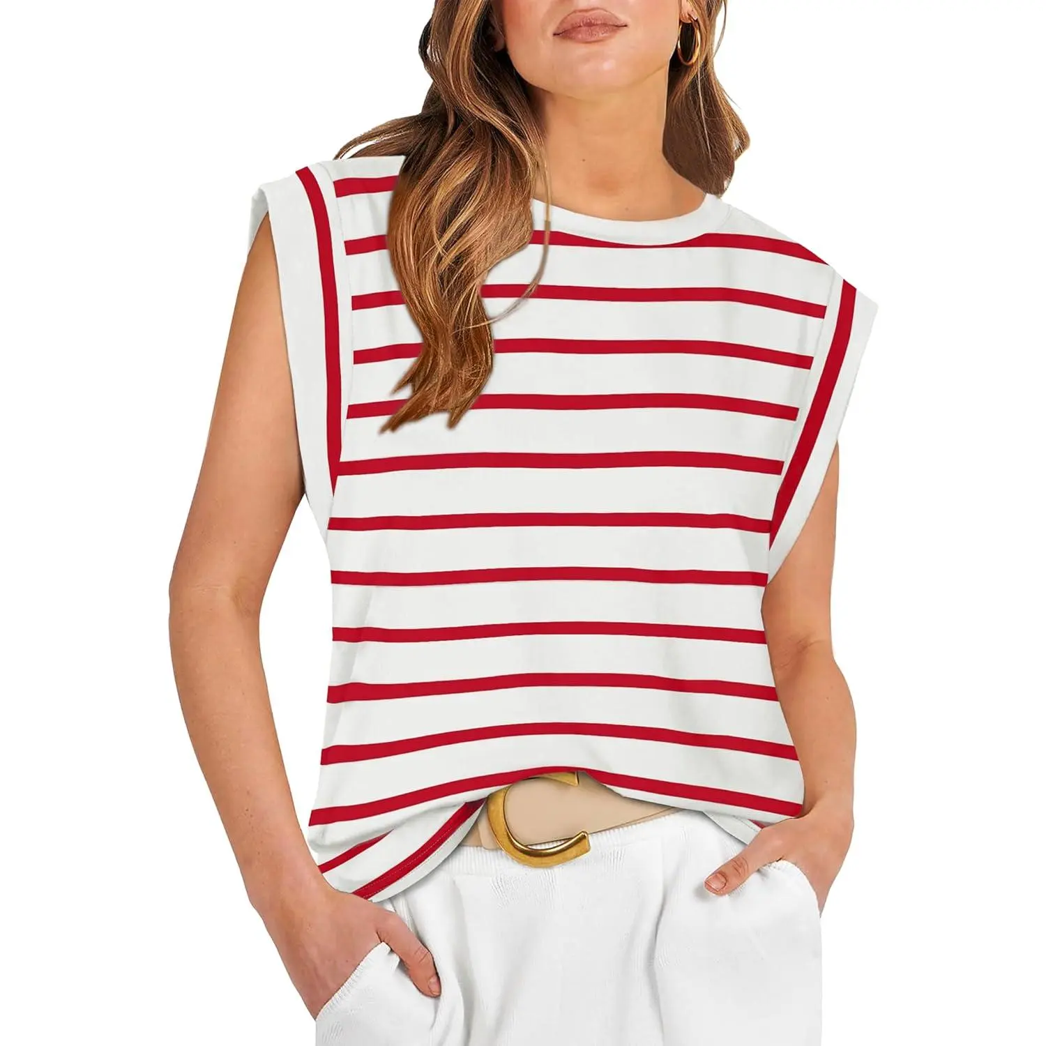 F - Red&white Stripe