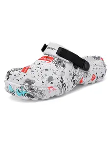 Men's Summer New Hole Design Sandals Beach Slippers, Comfortable Breathable Casual Shoes, Breathable Lightweight Clogs, Perfect for Outdoor Activities