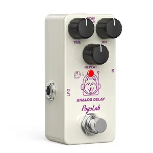 POGOLAB Delay Pedal, Effect Pedals for Electric Guitar, Analog Delay Guitar Pedal, with True Bypass, Mini Delay Pedal